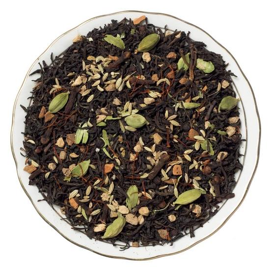 Черный чай Navvayd Saffron Spice с кашмирским шафраном и специями для повышения энергии, листовой — наслаждайтесь горячим или холодным (50 г)