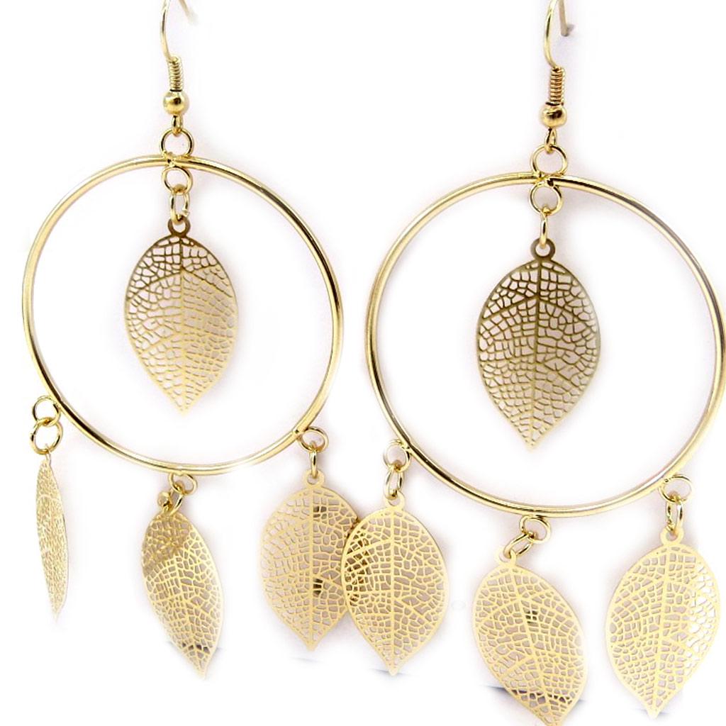 Les Trésors De Lily [L5612] - Золотые серьги «Кармен»