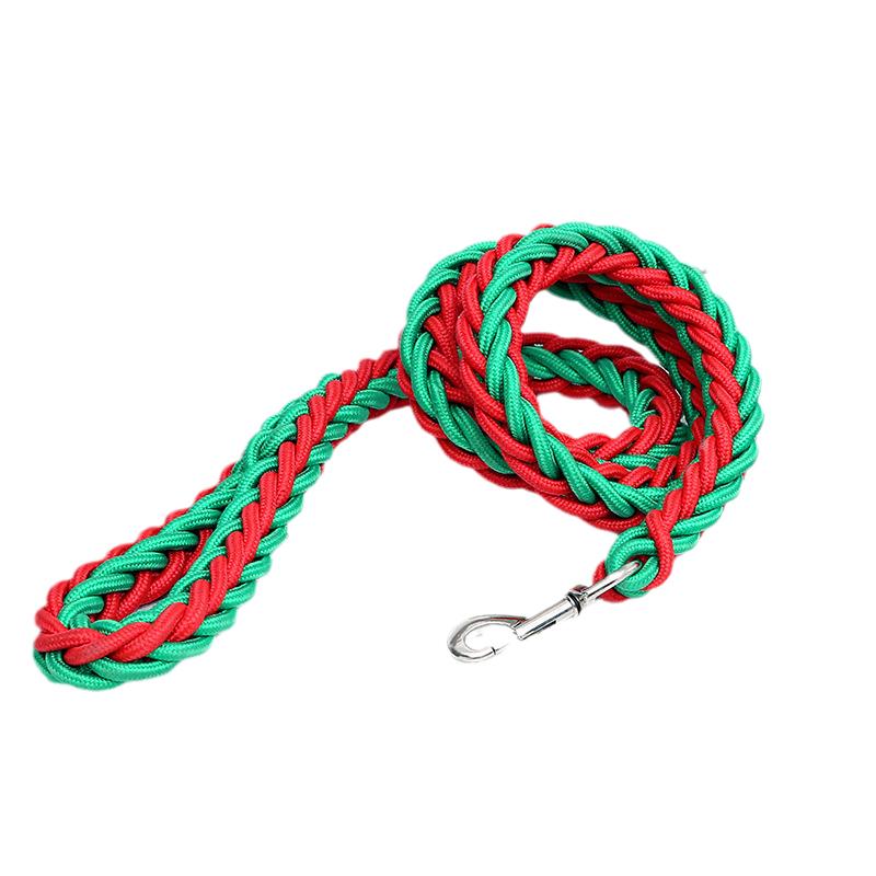 Sturdy Nylon Big Dog Leash for Medium Large Dogs Strong Pet Round Rope Bulldog Golden Retriever Pitbull Lead Chain Pet Supplies