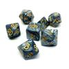 7pcs/lot Polyhedral Dice Set Double-Colors Dice D4 D6 D8 D10 D% D12 D20 for DND RPG Table Games