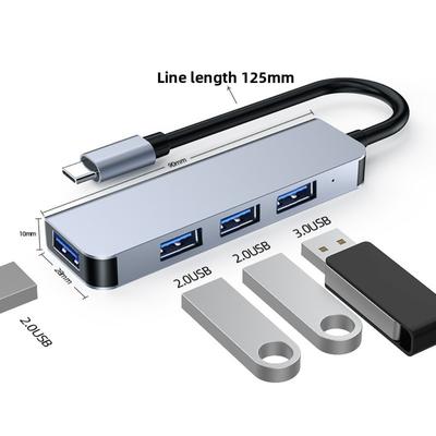 Хаб 4 в 1 Type C для Huawei Apple MacBook Многофункциональная док-станция Высокоскоростной адаптер
