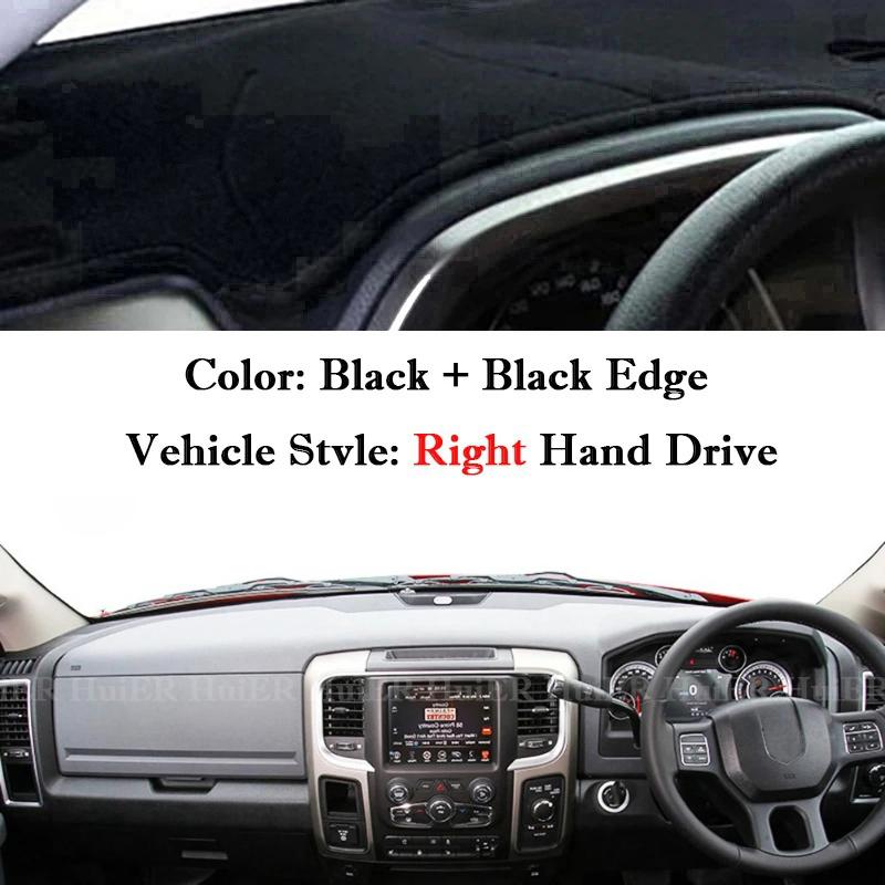 For Dodge Ram 1500 2500 3500 2010-2018 Car Dashboard Cover Dashmat Dash Board Sun Shade Anti-UV Pad Carpet Interior Accessories