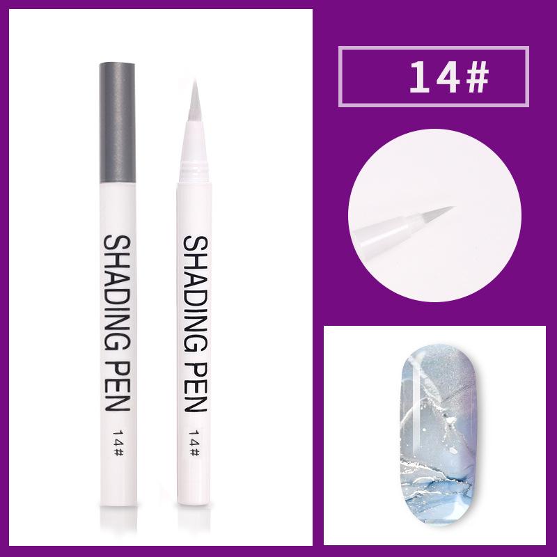 Ручка для дизайна ногтей, цветущий УФ-гель для ногтей, чернильная ручка для рисования, мраморный маникюр, абстрактная кисть для рисования, инструмент «сделай сам» для ногтей