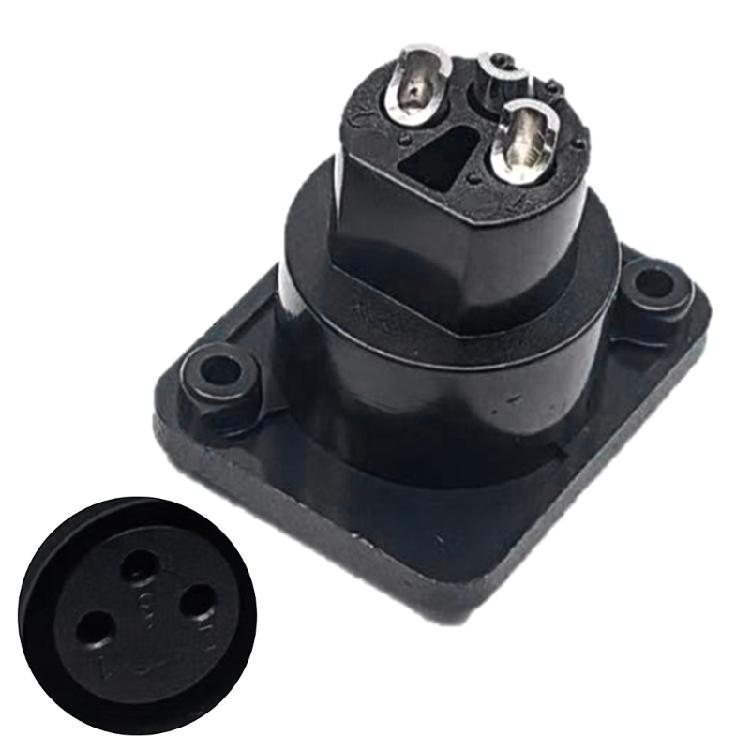 Tool Less 3Pin XLR Adapter Straight Terminal Panel Mount Connector ABS Alloy For Mobile Auditory Applications