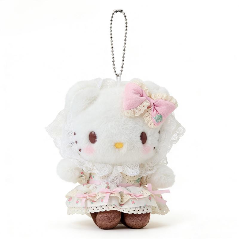 Sanrio Forest lace series Kitty keychain plush pendant 21cm high Hello Kitty-Japanese version