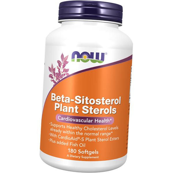 Растительные стероловые эфиры, Beta-Sitosterol Plant Sterols, Now Foods (72128073)
