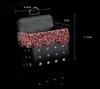 Car Diamond Inlaid Storage Bag Car Air Conditioning Vent Storage Bag Creative Diamond Storage Box Miscellaneous Box