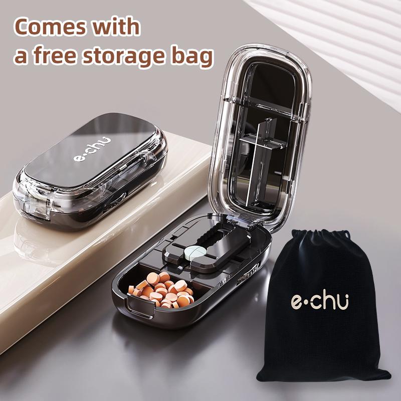 Кейс для таблеток для здоровья Четверть таблетки Резак Коробка для хранения Портативный Таблетки Лекарство Пыленепроницаемый Разделитель для маленьких таблеток и больших