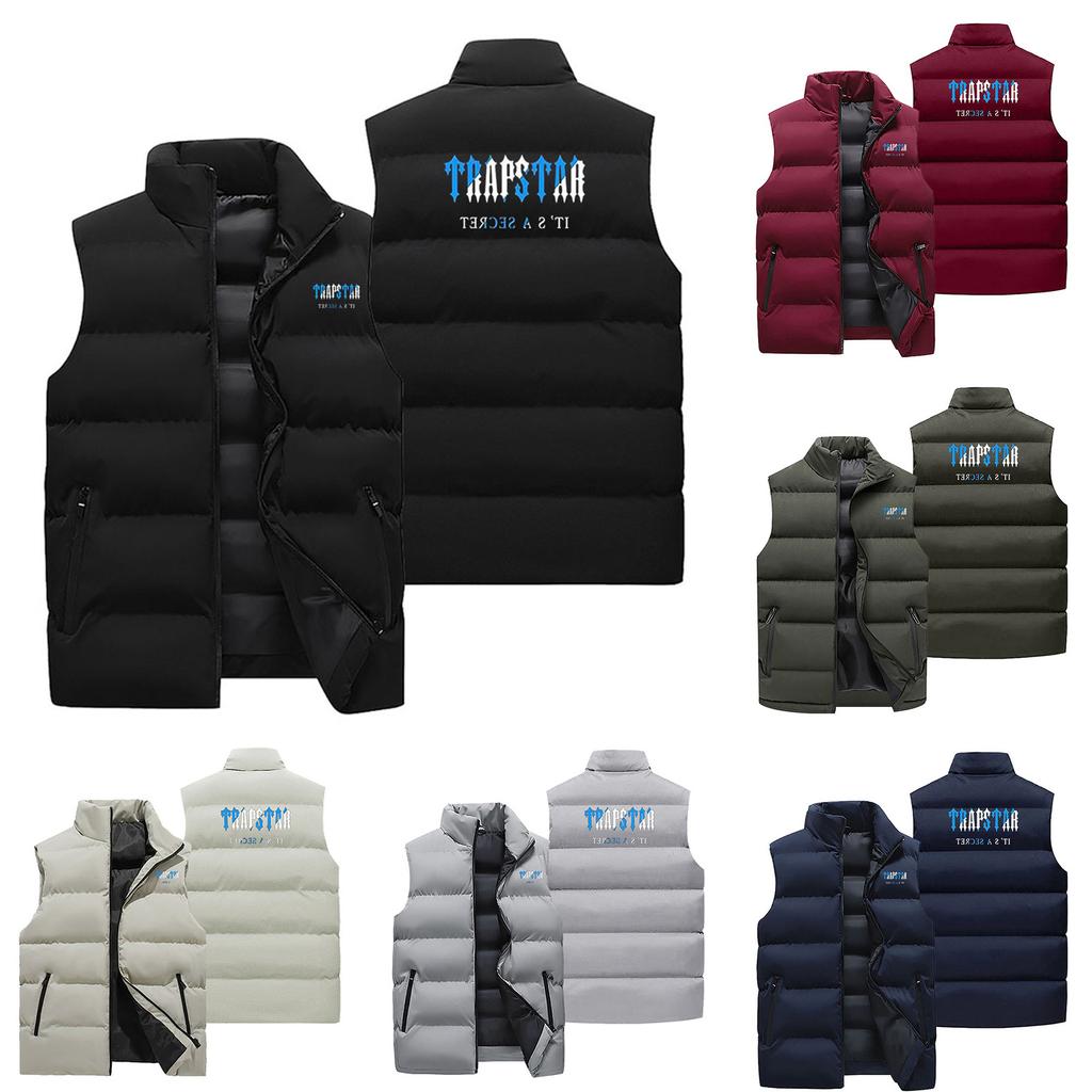 Пуховик в стиле унисекс, хлопковый жилет, повседневная свободная куртка на плечах