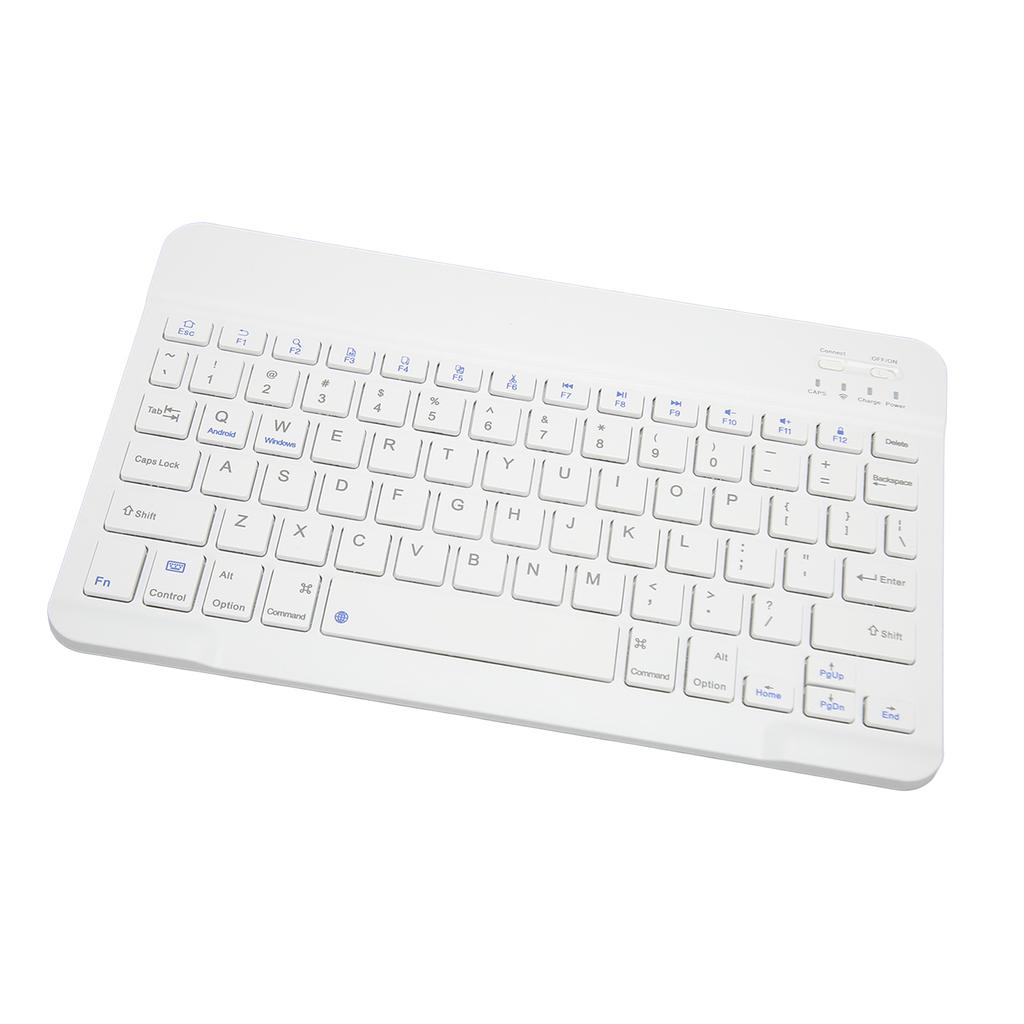 10 Inch Wireless Keyboard Silent Design Multimedia Function Keys Portable Bluetooth Keyboard for