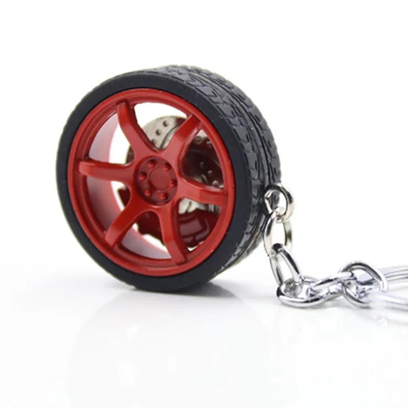 Креативный брелок для ключей, высококачественный, прочный, персонализированный, модифицированный автомобильный брелок для ключей в виде колеса, шины, металлический брелок для ключей в виде сумки с подвеской