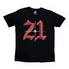 21 Savage Unisex Adult Death Before Dishonor Daggers T-Shirt