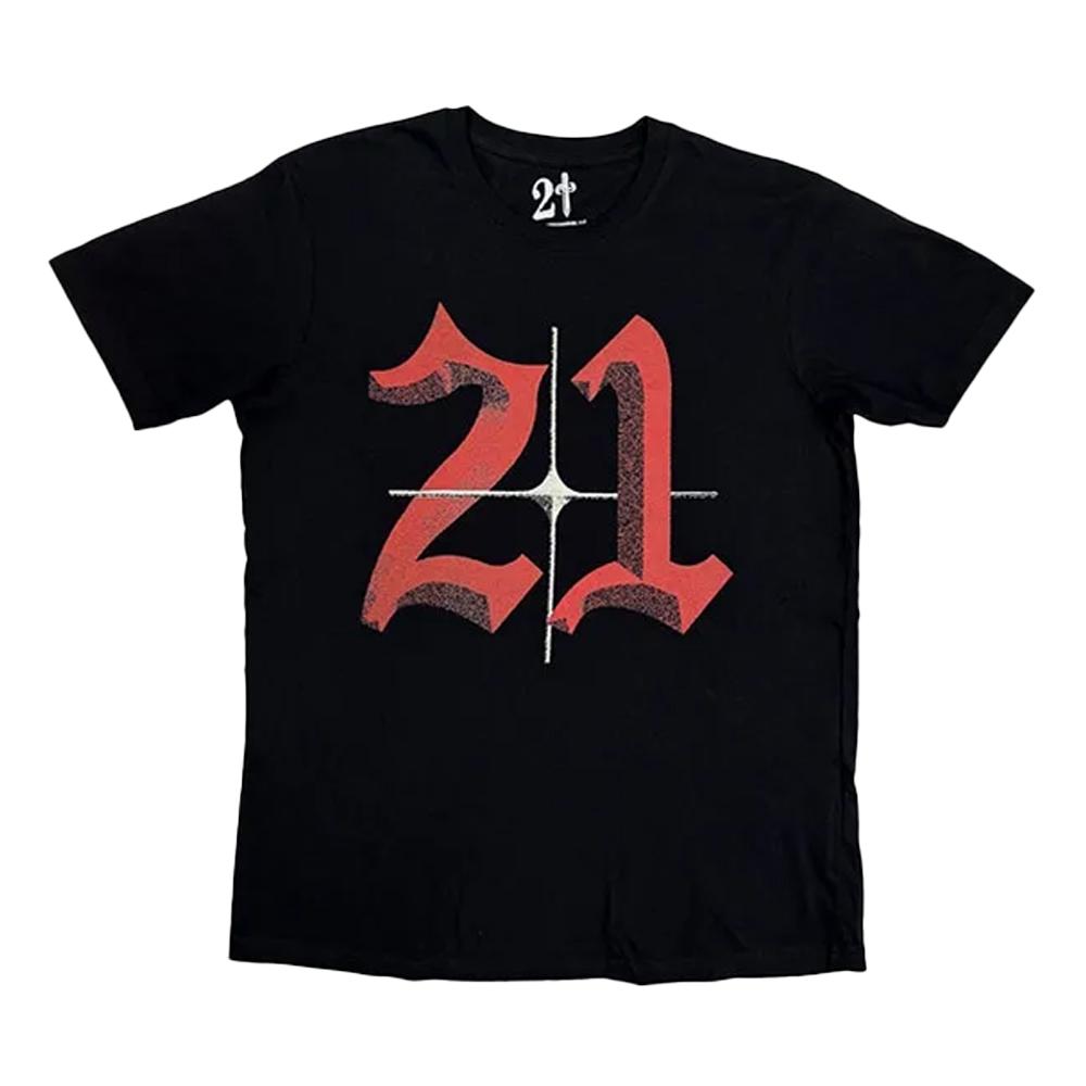 21 Savage Unisex Adult Death Before Dishonor Daggers T-Shirt