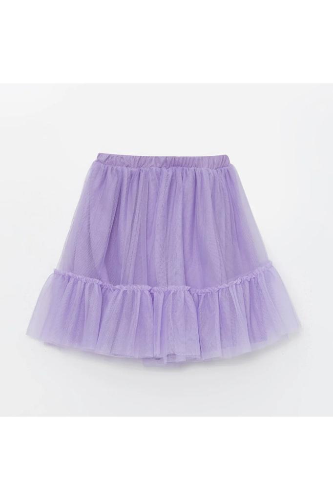 LCW Kids Girl's Tutu Skirt with Elastic Waist