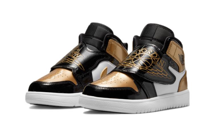 Jordan Sky Jordan 1 Mid Черный Металлик Золотой Белый PS DV6069-071