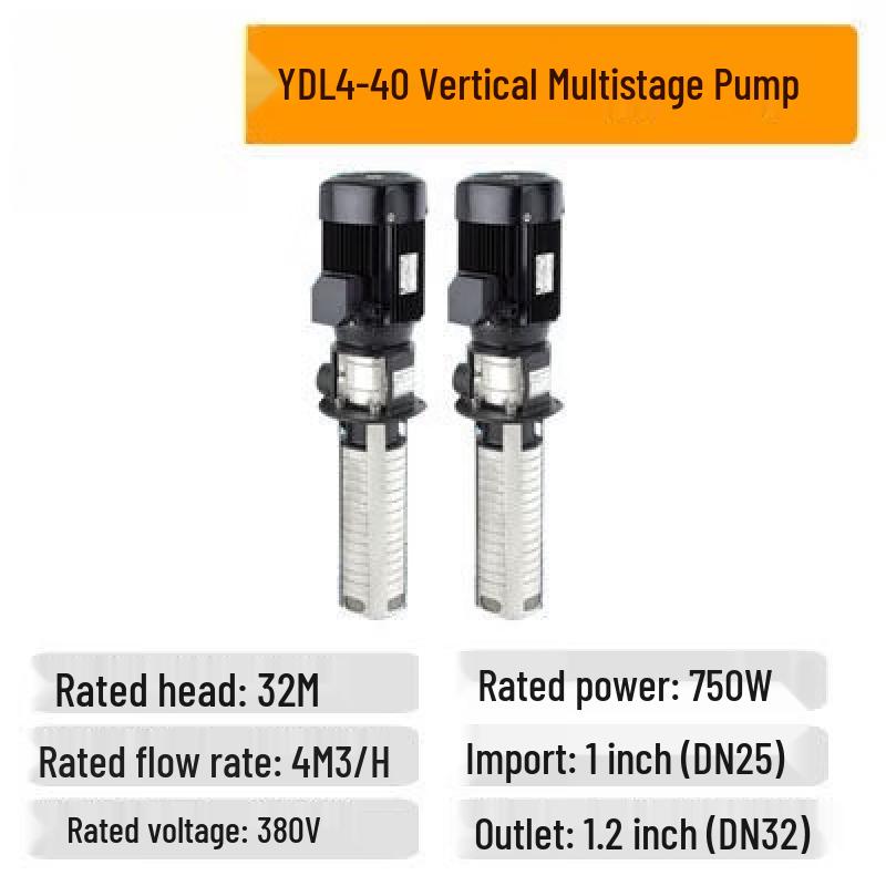 Yundu YDL4 Series Submersible Multi-stage Stainless Steel Centrifugal Pump