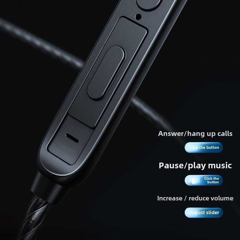 Wired Headphones In-ear Music Wired HIFI Monitoring Headphones Hanging Ear Mobile Gaming Sports Headphones