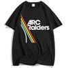 Men Clothing Hot Game ARC Raiders Rainbow Print T-shirt Cotton Short Sleeve Loose Male Tshirts Unisex Streetwear Graphic T Shirt