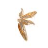 Fashion personality retro cold wind three-dimensional alloy leaf living ring European and American light luxury versatile style