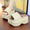 Модные домашние тапочки Платформа Комнатные тапочки Шлепанцы Массажные Летние Балетки Женские 2025 Тапочки На плоской платформе Летние Массажные