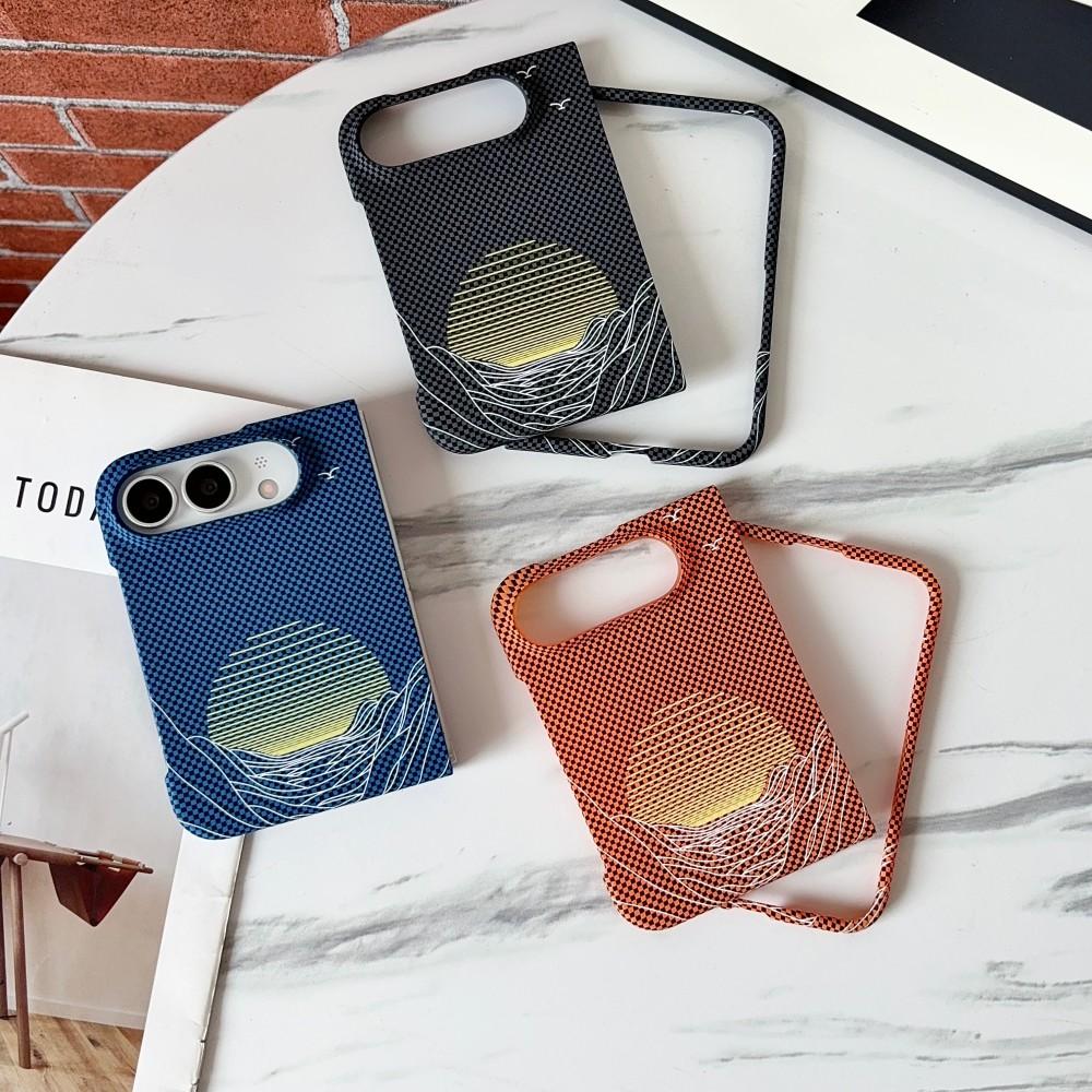 For Apple iphone Duo Case Hard PC carbon fibre Moon Slim Protective Back Cover Cases For iphone duo Phone Shell