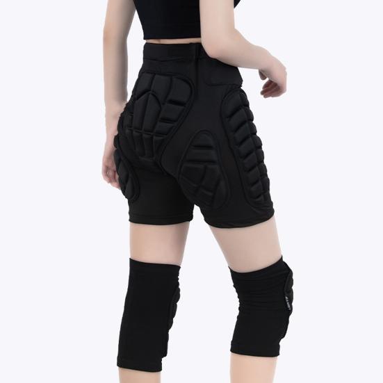 Спортивное защитное снаряжение для ягодиц на коленях Мягкая противоударная защита для ягодиц на коленях Гибкая дышащая эластичная катание на лыжах Катание на коньках Сноубординг Скейтбординг