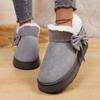 Women's Winter Bow Warm Snow Boots Indoor Slippers