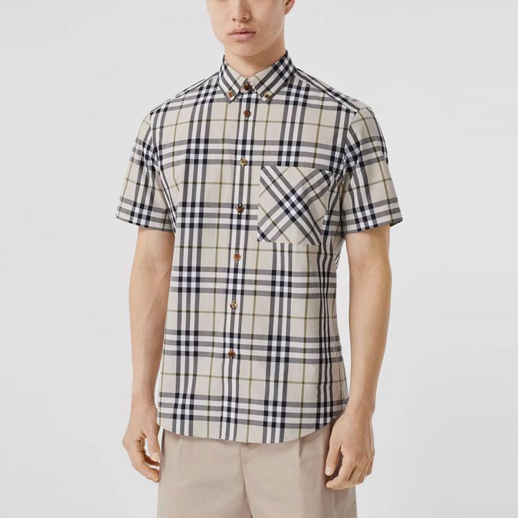 Burberry SS21 Shirt Men's Soft Tawny 80433351
