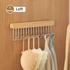 8/12 Hooks Retractable Wood Clothes Hanger Multi-functional Bra Storage Hanger Wall-mounted Wardrobe Hanger Clothes Organizer