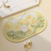 Cute Cartoon Animal Diatom Mud Bathroom Non-Slip Floor Mat Toilet Water Absorption Quick Drying Dirt-Resistant Easy Care Wear-Resistant Floor Mat