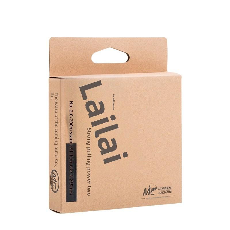 Jia Diao Ni Donglai Нейлоновая леска длиной 200 м: Оригинальная шелковая основная/дополнительная леска для тайваньской рыбалки