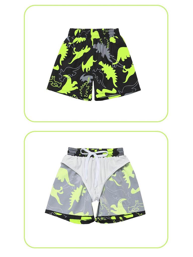 Комплект быстросохнущего купальника с длинным рукавом для мальчиков на молнии и с защитой от солнца