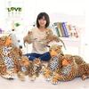 Simulation Leopard Doll Cheetah Jaguar Plush Toy Doll Leopard Cloth Doll Throw Pillow for Girls Gift