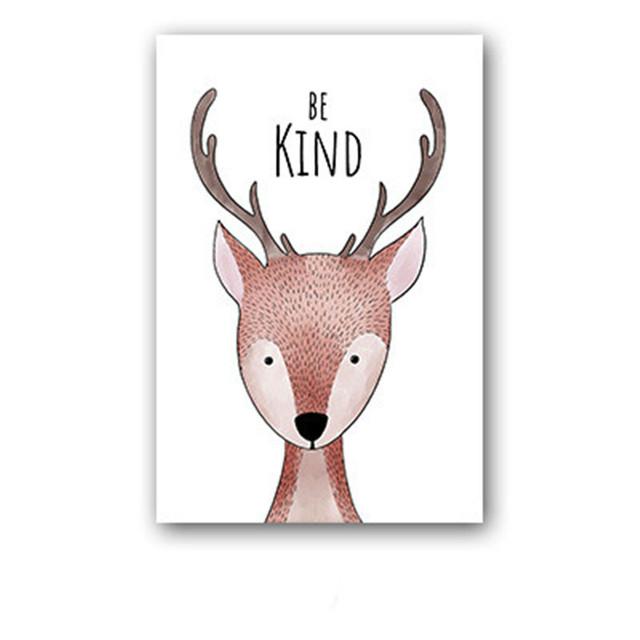 Симпатичные мультяшные животные, холст, картина, украшение, детская комната, детский сад, настенные художественные фотографии, современные популярные украшения для дома