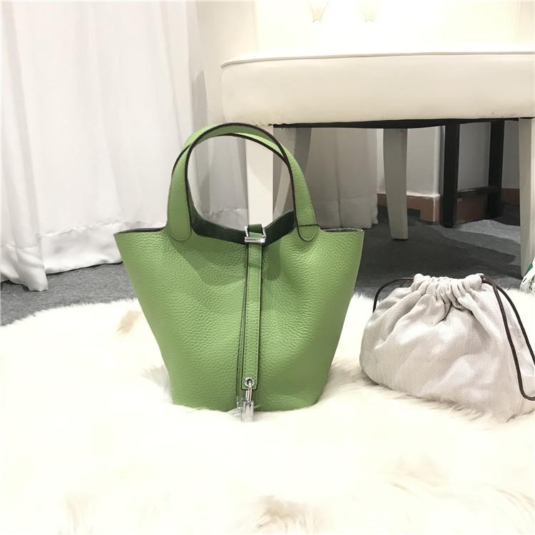 Модная сумка-корзина, женская сумка, сумка-ведро, новая повседневная сумка-ведро из коровьей кожи с верхним слоем
