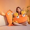 Lovely Office Nap Pillow Fluffy Shrimp Doll Plushie Decoration Throw Pillow Kids Stuffed Doll Toy