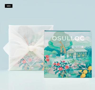 Osulloc Bojagi Garden of Tea – подарочный набор корейского чая с 9 вкусами, 27 пакетиков