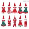 1Set Christmas Dress Outfit Dress Hats For 11 Inch 30cm Doll Fashion Clothes Doll Accessories