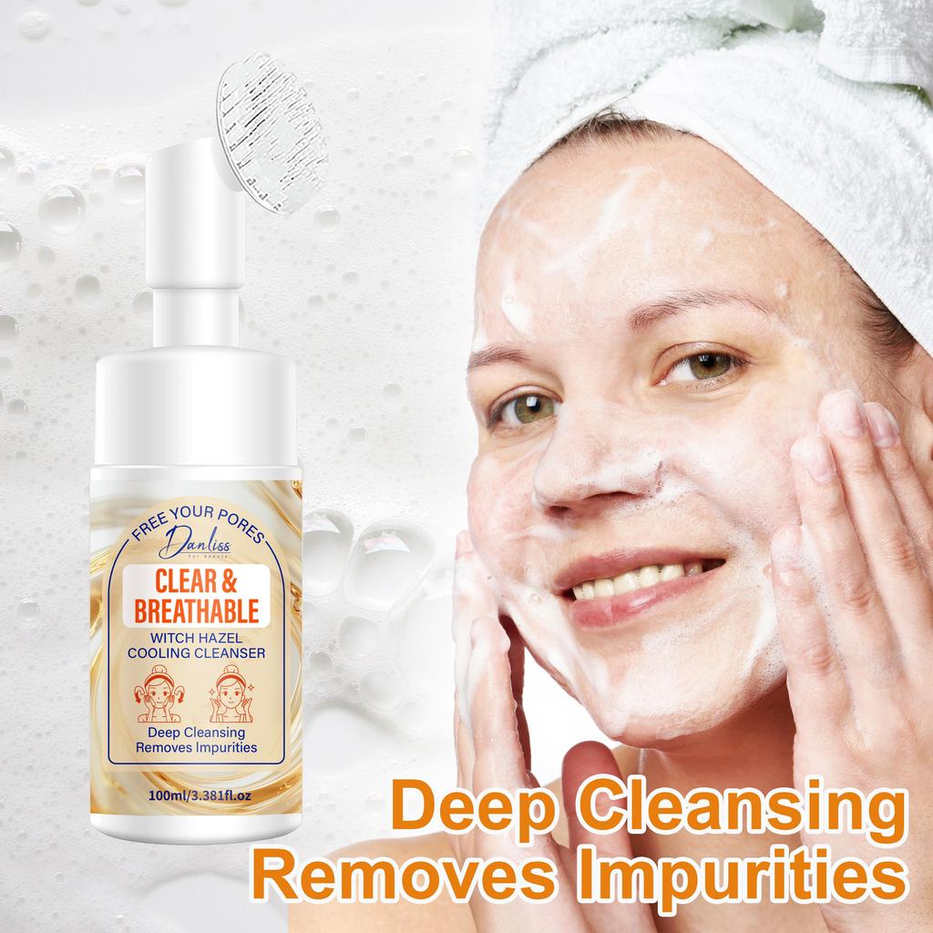 Witch Hazel Cooling Cleanser-Deep Cleansing & Removes Impurities-Suitable For All Skin Types, 100ml