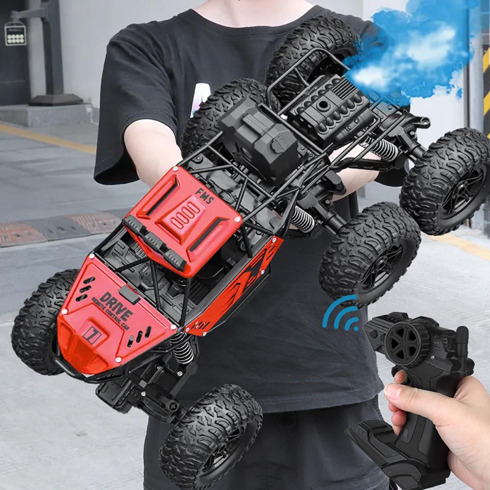 Новый 4/6WD Радиоуправляемый Автомобиль со Светодиодной Подсветкой 2.4G Внедорожник Скалолазный Распыляющий Гоночный Автомобиль Пульт Дистанционного Управления Электромобиль Устойчивый к Падениям Игрушки для Мальчиков
