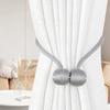 2Pcs Curtain Tiebacks Creative Curtain Buckle Modern Earphone Ball Free Mounting Magnetic Room Decor Curtains Accessories