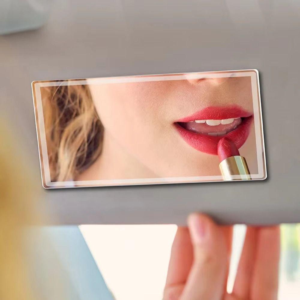 Self-adhesive Car Sun Visor Mirror Portable Car Interior Cosmetic Mirror Car-styling