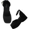 Shoetopia Stylish Black Chic Pumps For Girls-Eu39