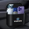 1Pcs Portable Car Bin Hanging Auto Trash Can ABS Storage Box For Volvo XC90 V90 V60 XC60 V40 S80 S60 S90 C40 XC40 V70 XC70 C30 C