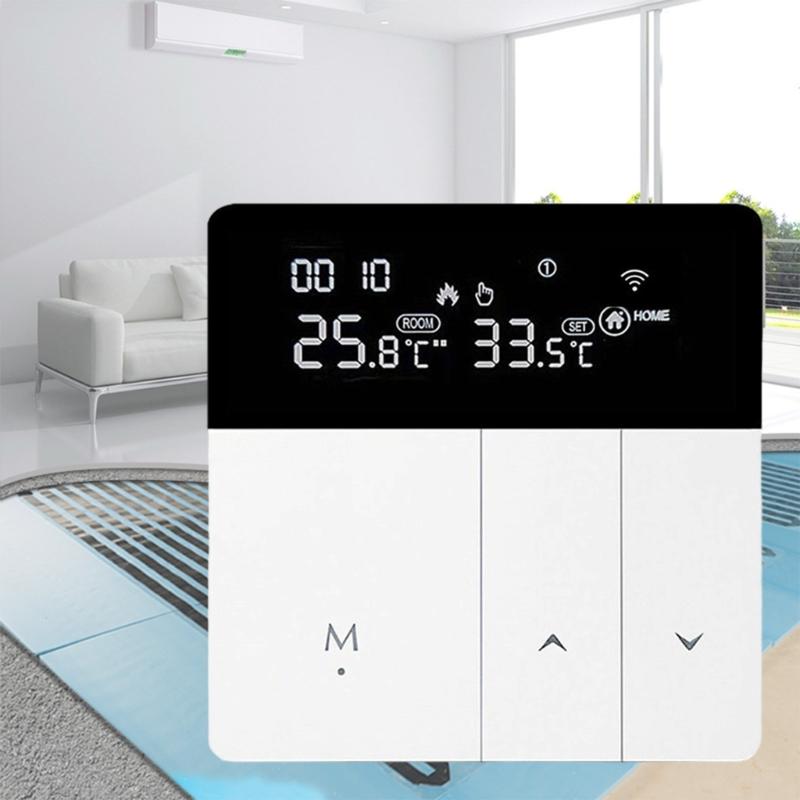 Upgrades Programmable Intelligent Thermostat Touchscreens Temperature Controller for Electric Water Gas Boiler Heating