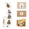 500pcs/roll Round Cat Funny Label Stickers for Packaging Phone Cases Suitcases Laptops Ins Hot Expression Stickers