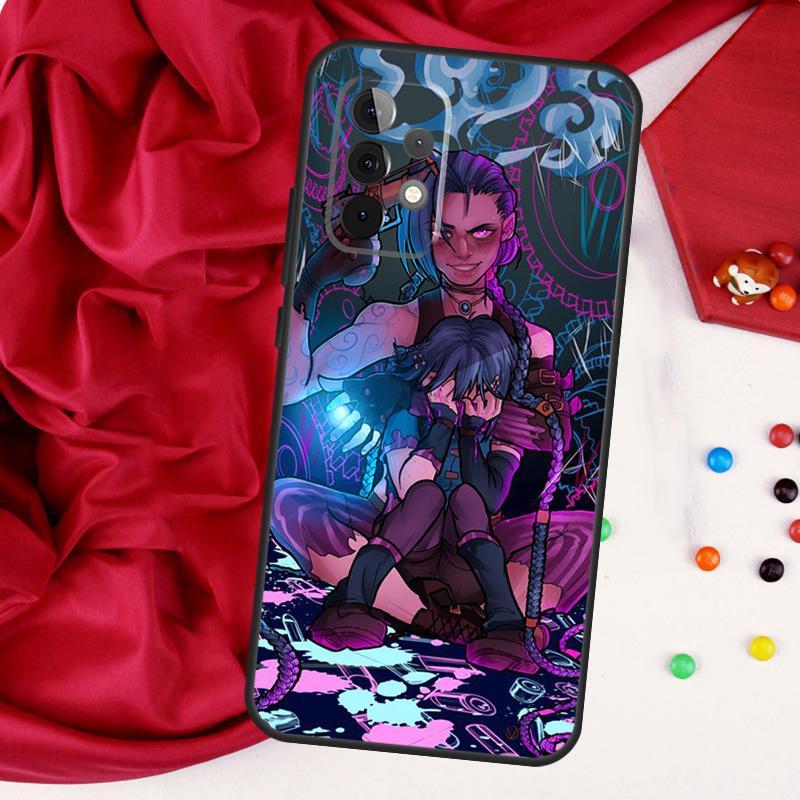Чехол Jinx Arcane для Samsung Galaxy A26 A05 A06 A16 A54 A34 A14 A22 A32 A52 A55 A35 A15 A53 A13 A56 A36