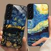 Чехол для телефона с абстрактной масляной живописью для Samsung Galaxy S26 S25 S24 S23 S22 S21 S20 Note20 Plus FE Ultra Защитная крышка из стекла