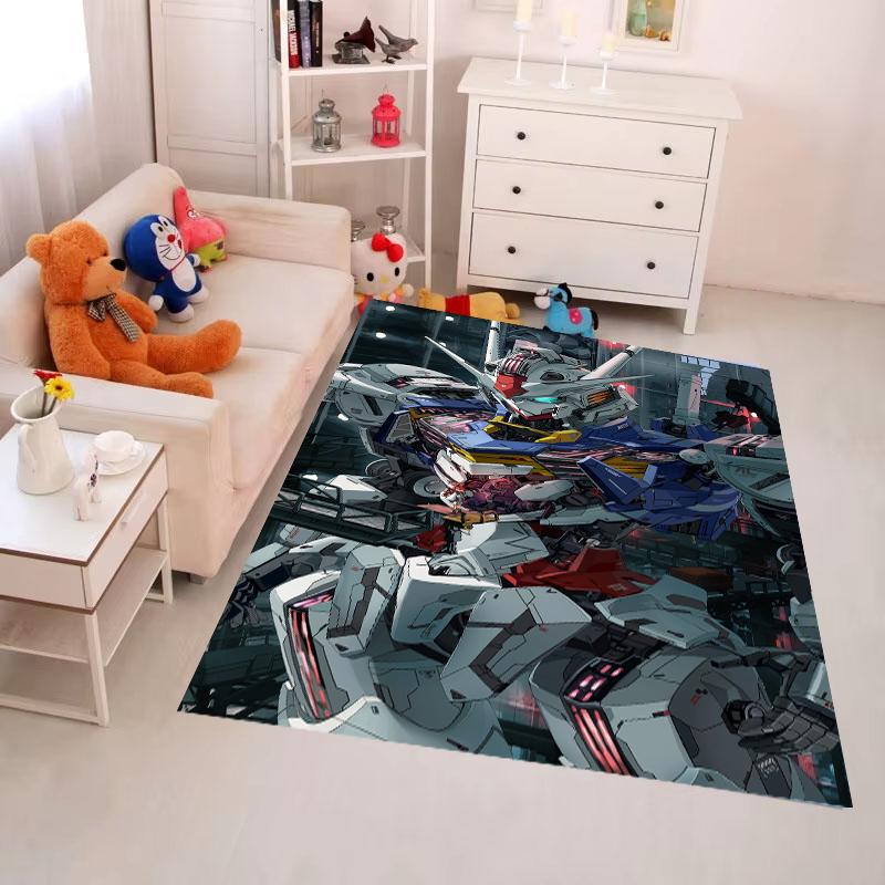 Аниме Мультфильм G-Gundams Ковры Нескользящий Многофункциональный ковер Ковры для гостиной Прихожая Напольные коврики Декор для дома Кухни Коридора