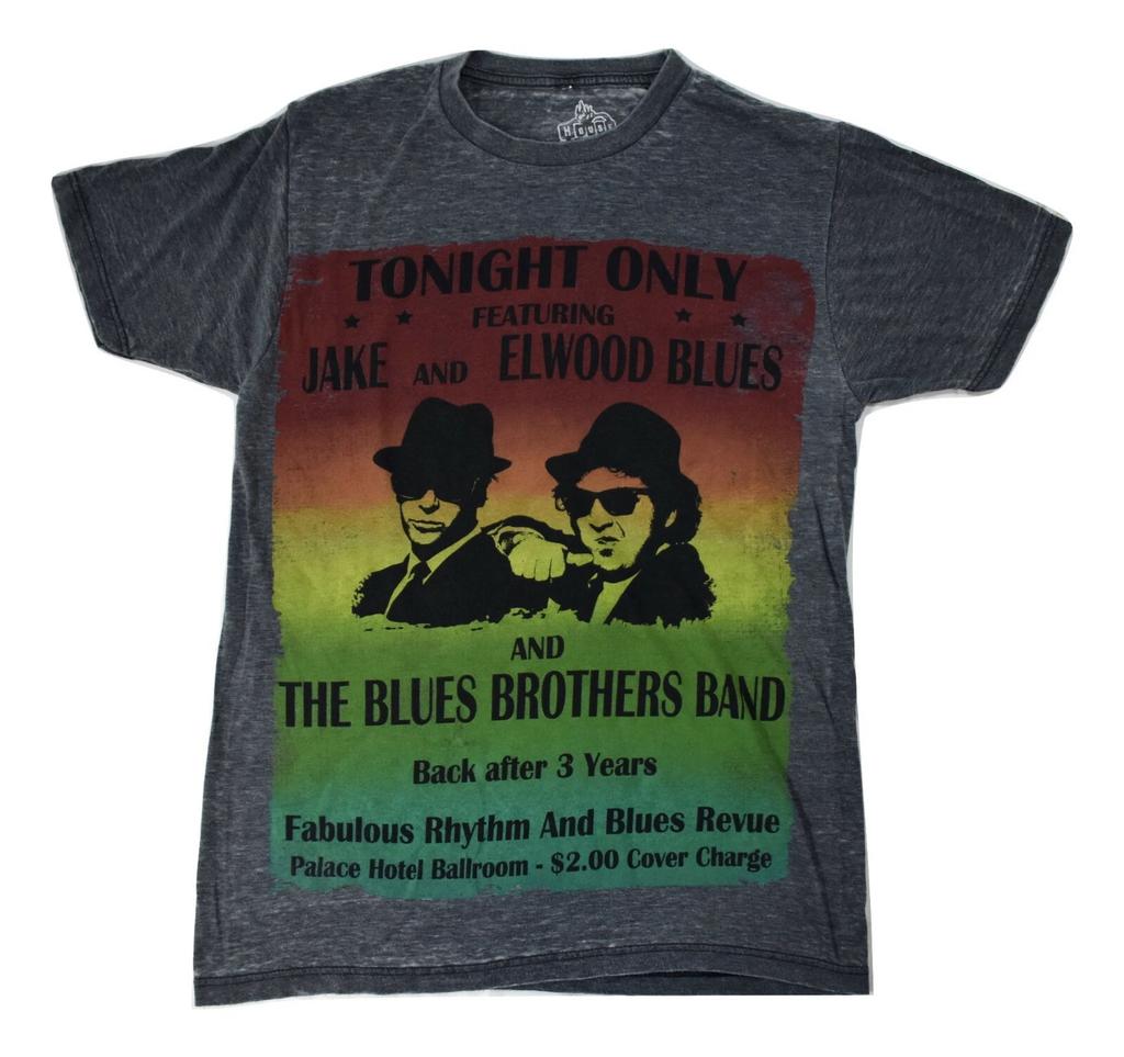 Мужская рубашка с выгоранием Jake & Elwood Blues Brothers, только сегодня, новая, размер S